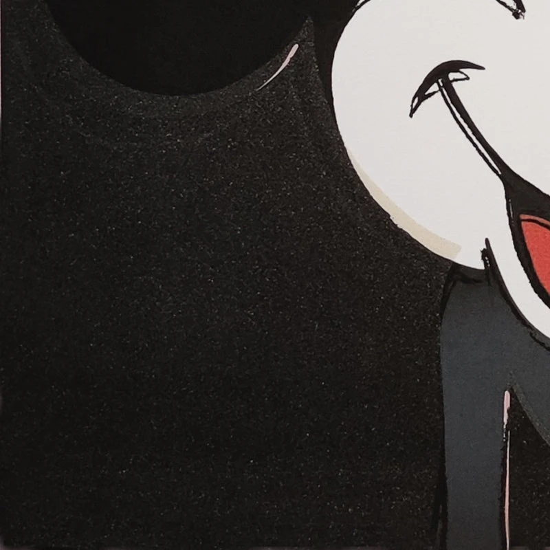 1980s Gorgeous Andy Warhol "Mickey Mouse" Limited Edition Lithograph by Leo Castelli
