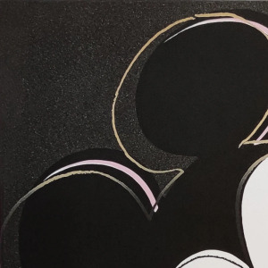 1980s Gorgeous Andy Warhol "Mickey Mouse" Limited Edition Lithograph by Leo Castelli