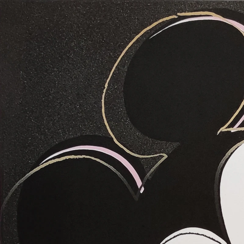 1980s Gorgeous Andy Warhol "Mickey Mouse" Limited Edition Lithograph by Leo Castelli