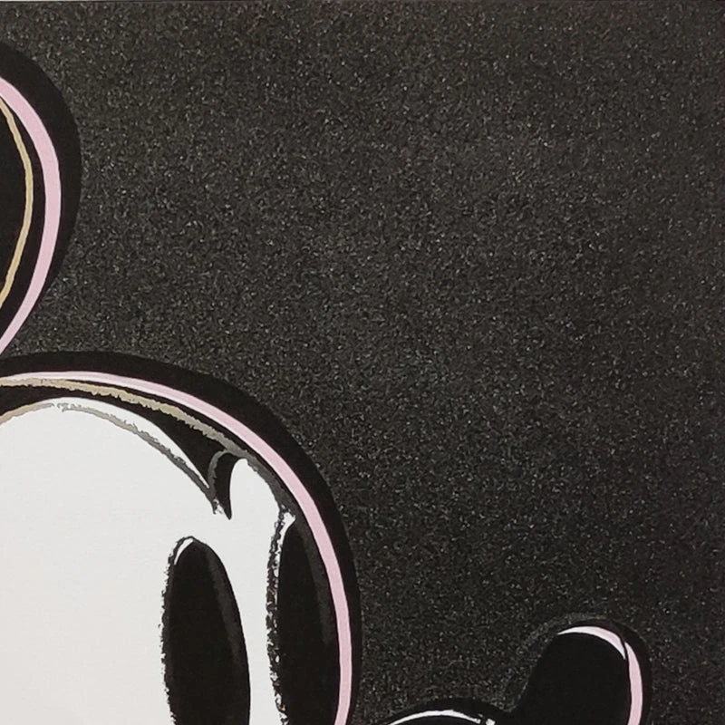 1980s Gorgeous Andy Warhol "Mickey Mouse" Limited Edition Lithograph by Leo Castelli