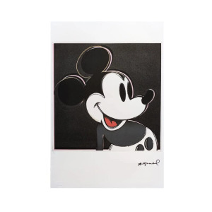 1980s Gorgeous Andy Warhol "Mickey Mouse" Limited Edition Lithograph by Leo Castelli