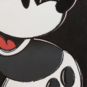 1980s Gorgeous Andy Warhol "Mickey Mouse" Limited Edition Lithograph by Leo Castelli