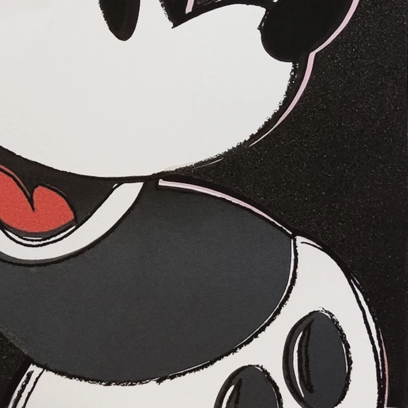 1980s Gorgeous Andy Warhol "Mickey Mouse" Limited Edition Lithograph by Leo Castelli