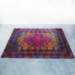 1980s Gorgeous Geometric Italian Woolen Rug by Missoni for T&J Vestor