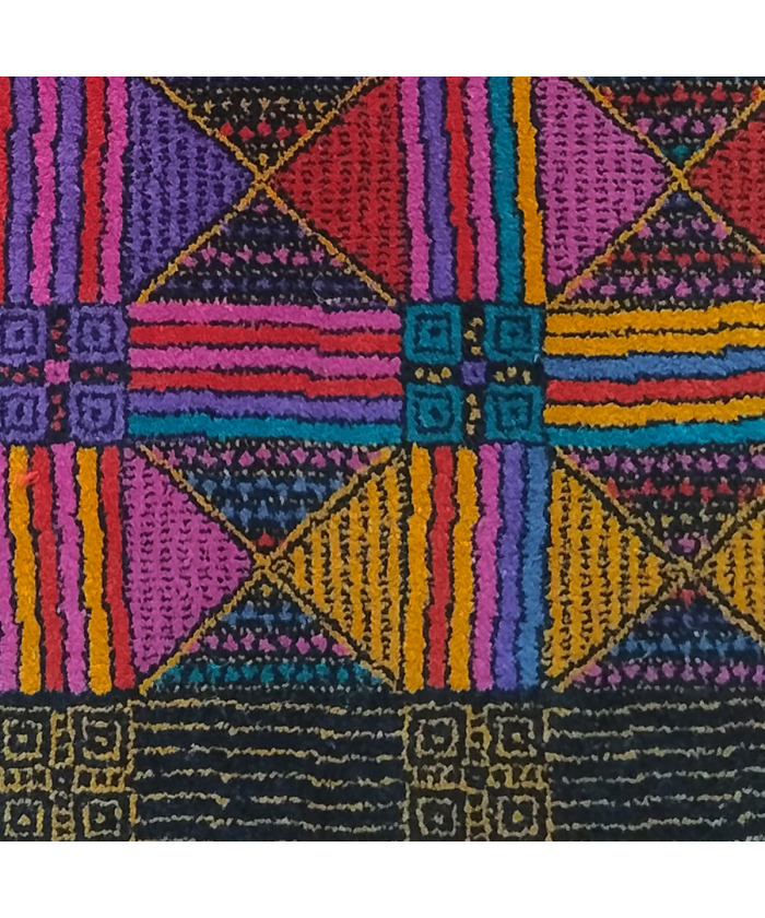 1980s Gorgeous Geometric Italian Woolen Rug by Missoni for T&J Vestor