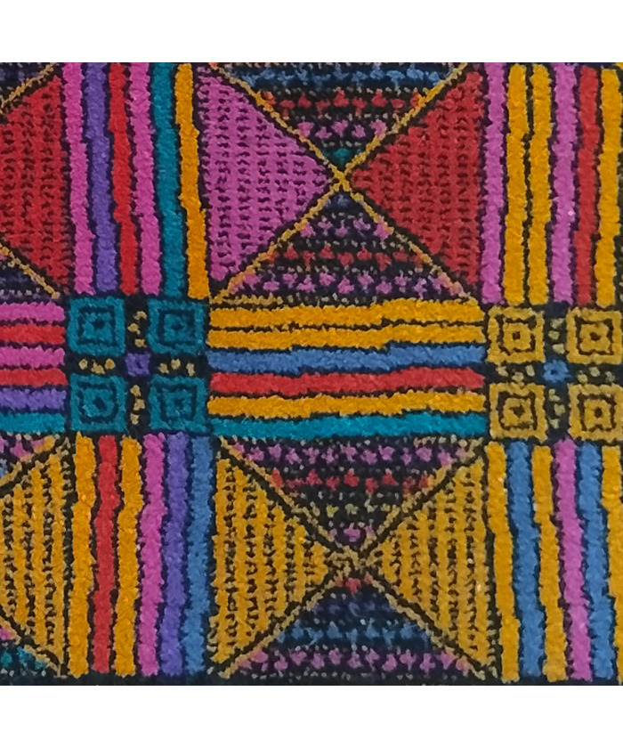 1980s Gorgeous Geometric Italian Woolen Rug by Missoni for T&J Vestor