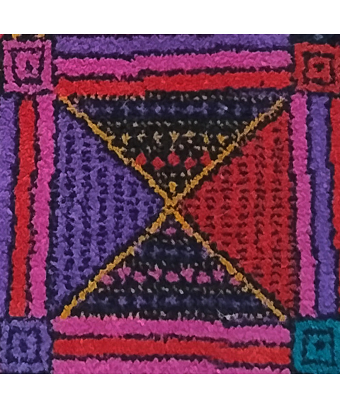 1980s Gorgeous Geometric Italian Woolen Rug by Missoni for T&J Vestor