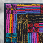 1980s Gorgeous Geometric Italian Woolen Rug by Missoni for T&J Vestor