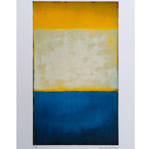 1980s Gorgeous Mark Rothko Limited Edition Lithograph