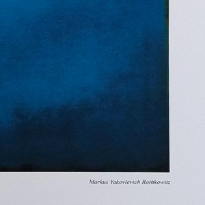 1980s Gorgeous Mark Rothko Limited Edition Lithograph