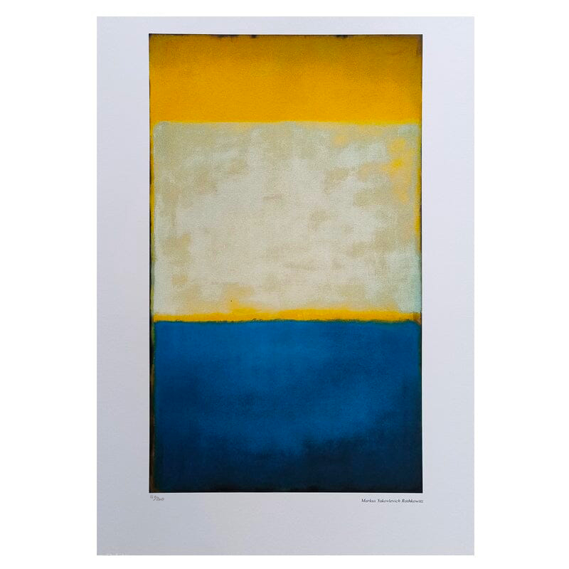 1980s Gorgeous Mark Rothko Limited Edition Lithograph