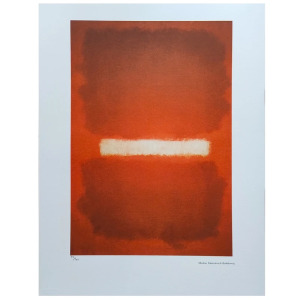 1980s Gorgeous Mark Rothko Limited Edition Lithograph