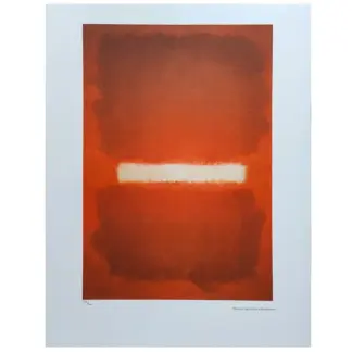 1980s Gorgeous Mark Rothko Limited Edition Lithograph