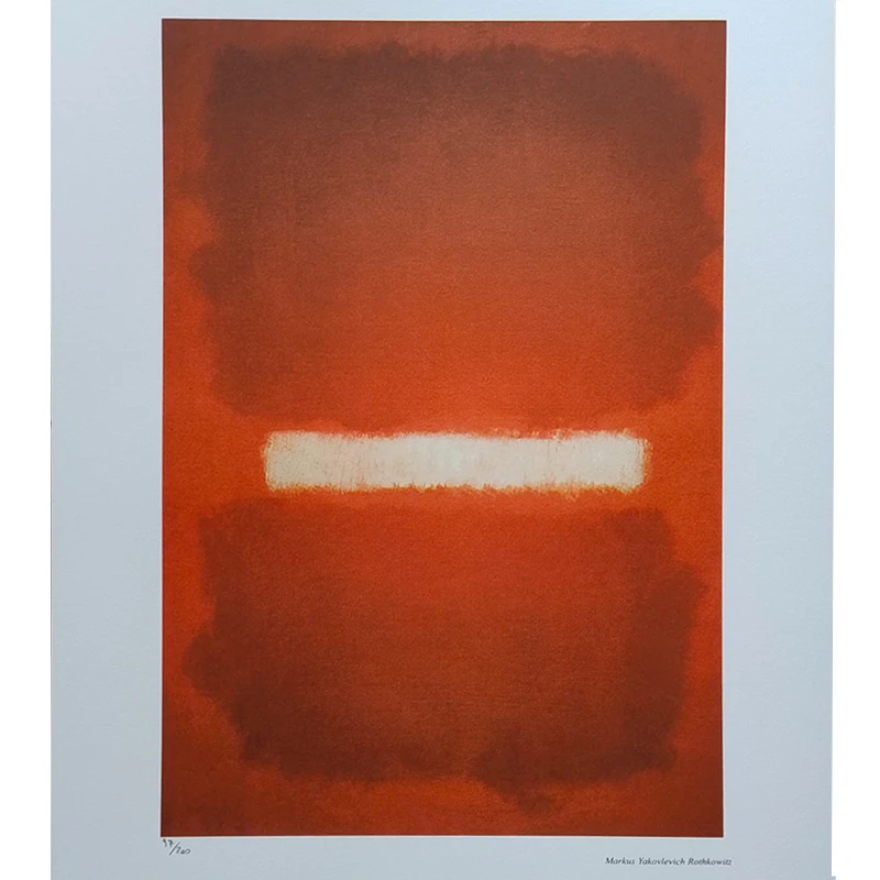 1980s Gorgeous Mark Rothko Limited Edition Lithograph