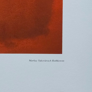 1980s Gorgeous Mark Rothko Limited Edition Lithograph