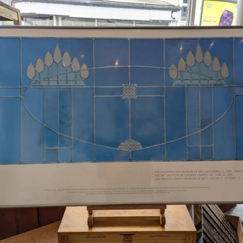 1996 Framed Charles Rennie Mackintosh Met Exhibit Print. Art/Vintage