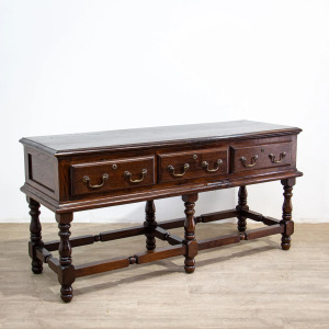 1930s Traditional Oak Dresser Base