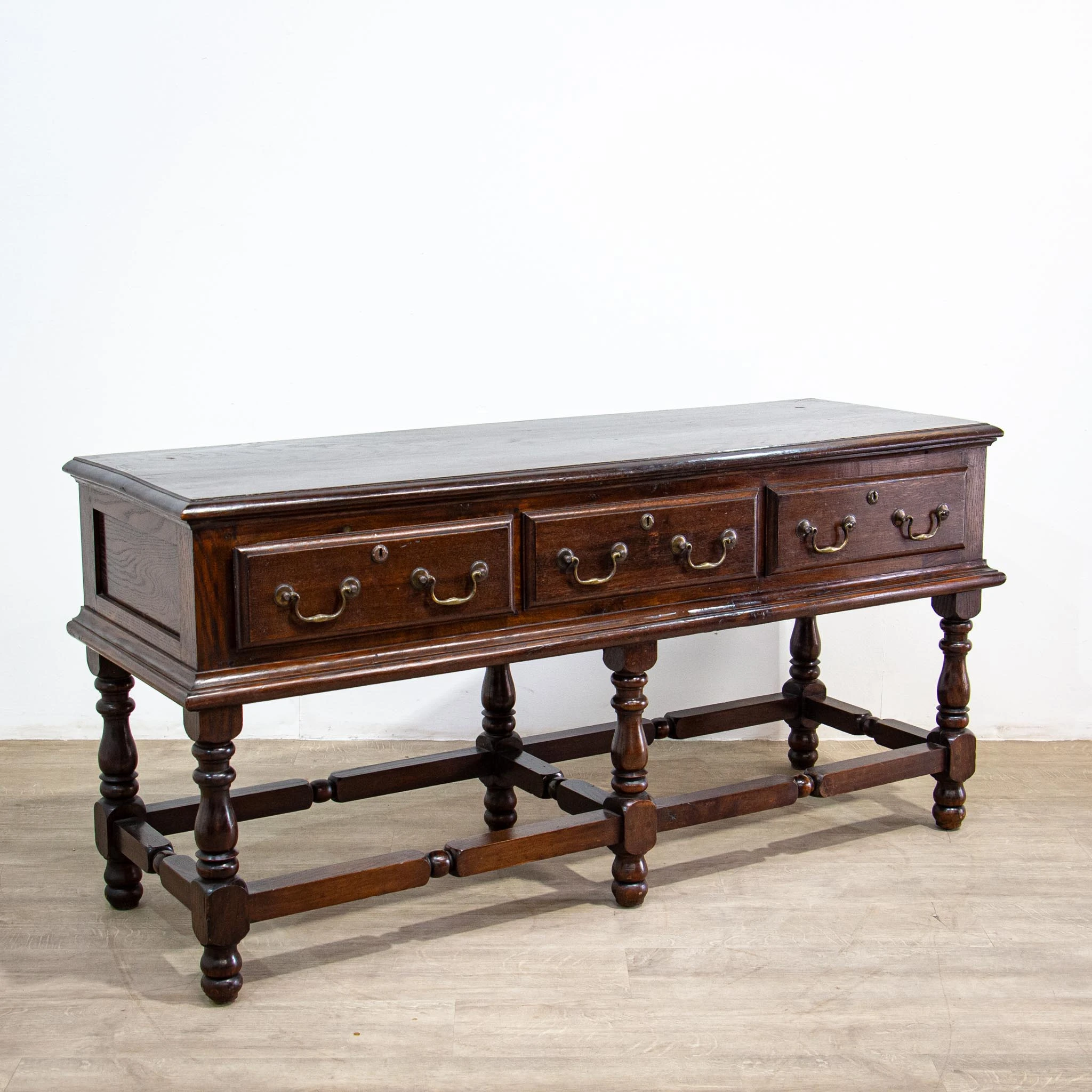 1930s Traditional Oak Dresser Base