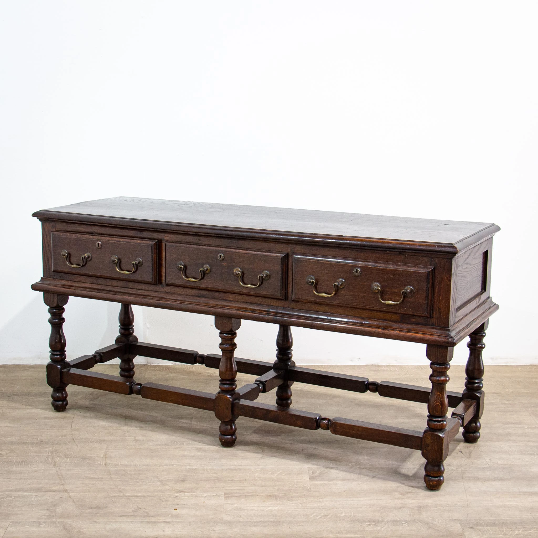 1930s Traditional Oak Dresser Base