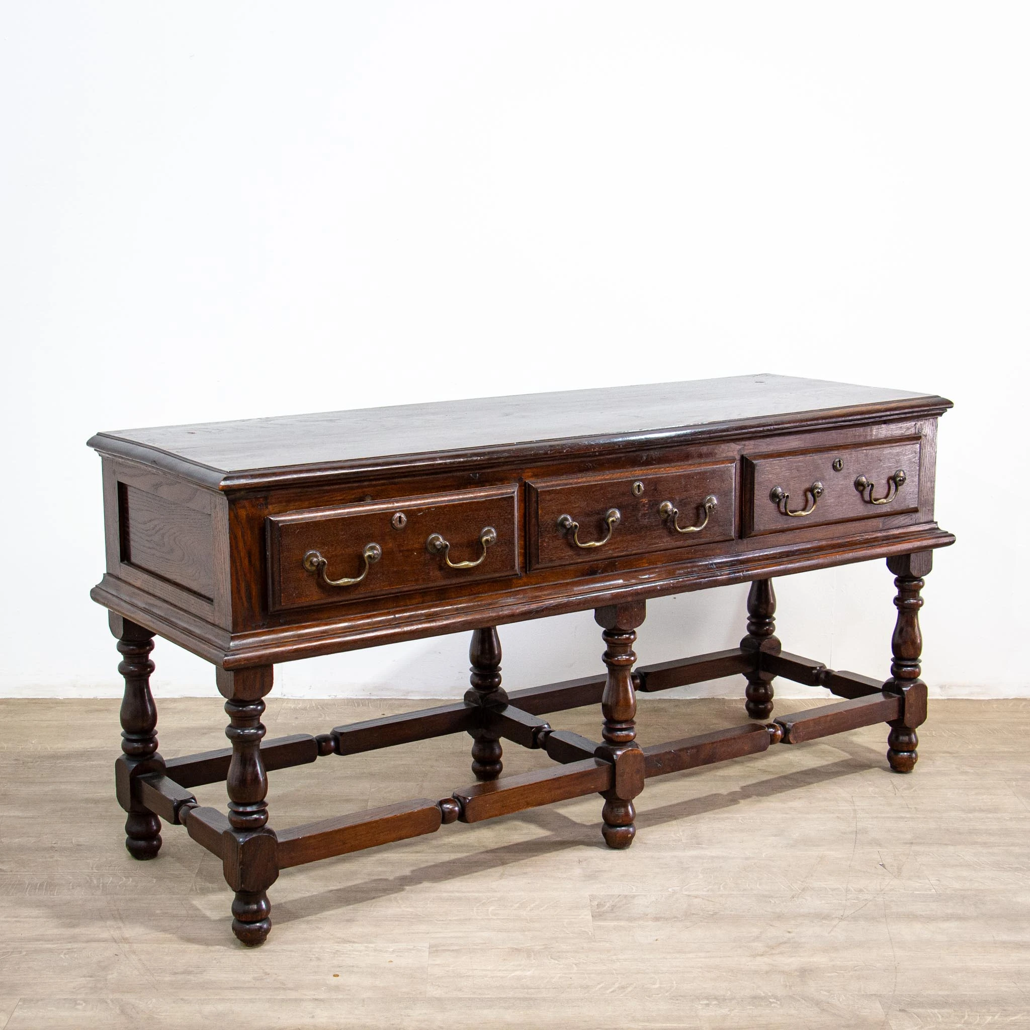 1930s Traditional Oak Dresser Base