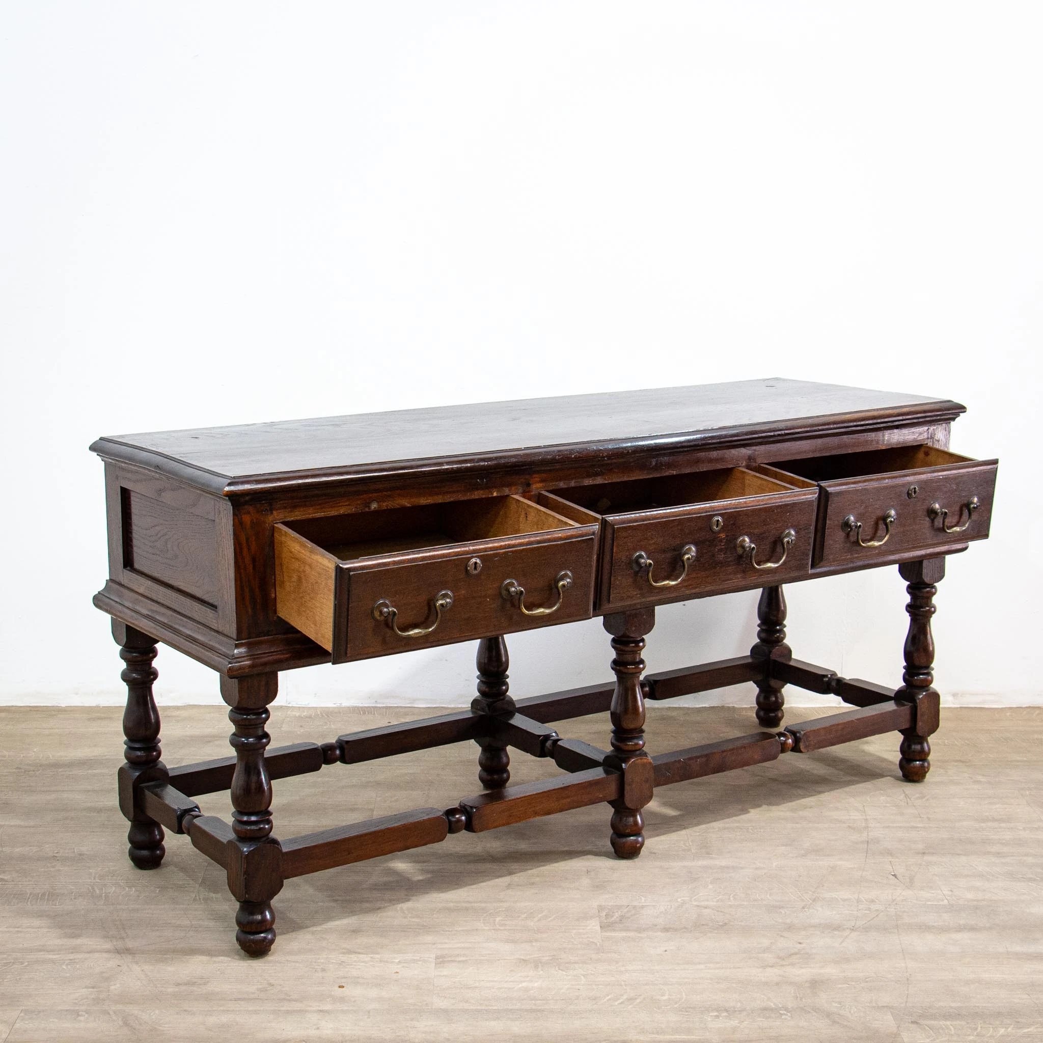 1930s Traditional Oak Dresser Base