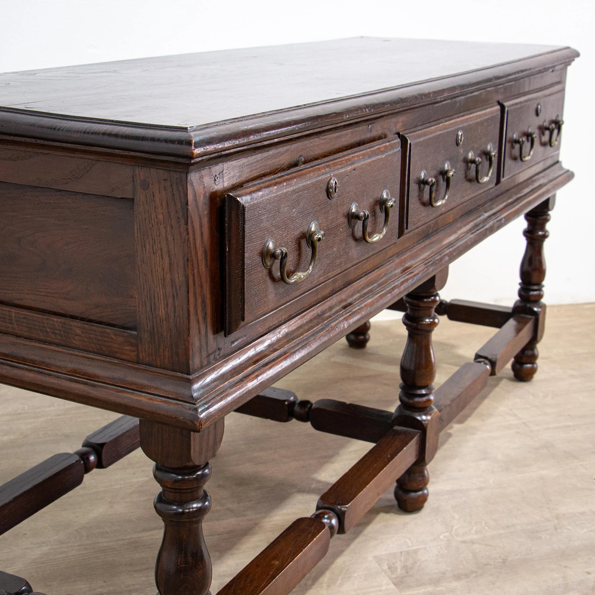 1930s Traditional Oak Dresser Base