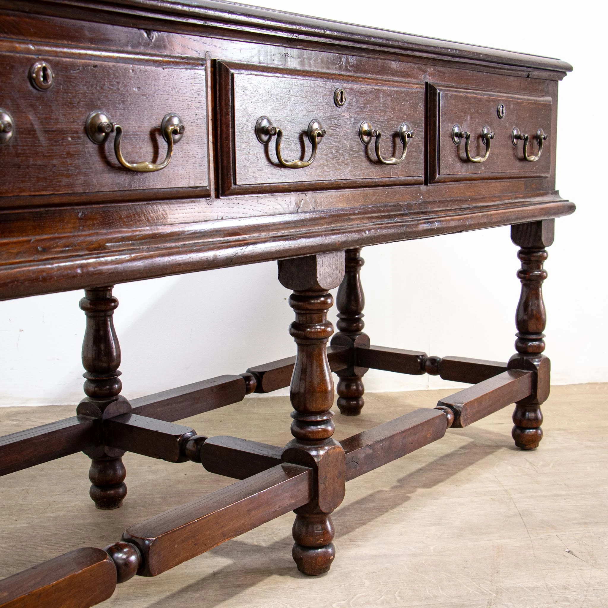1930s Traditional Oak Dresser Base