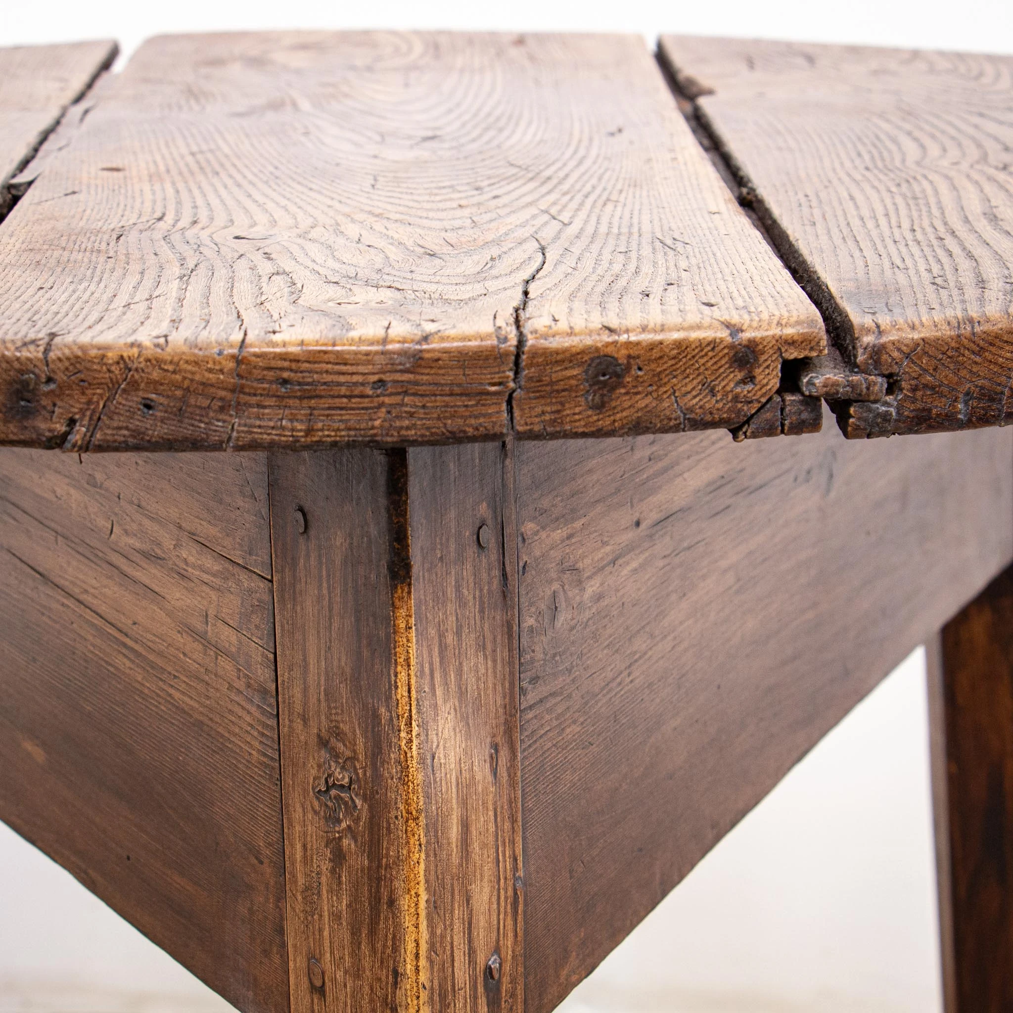 Early 19th Century Rustic Country Cricket Table