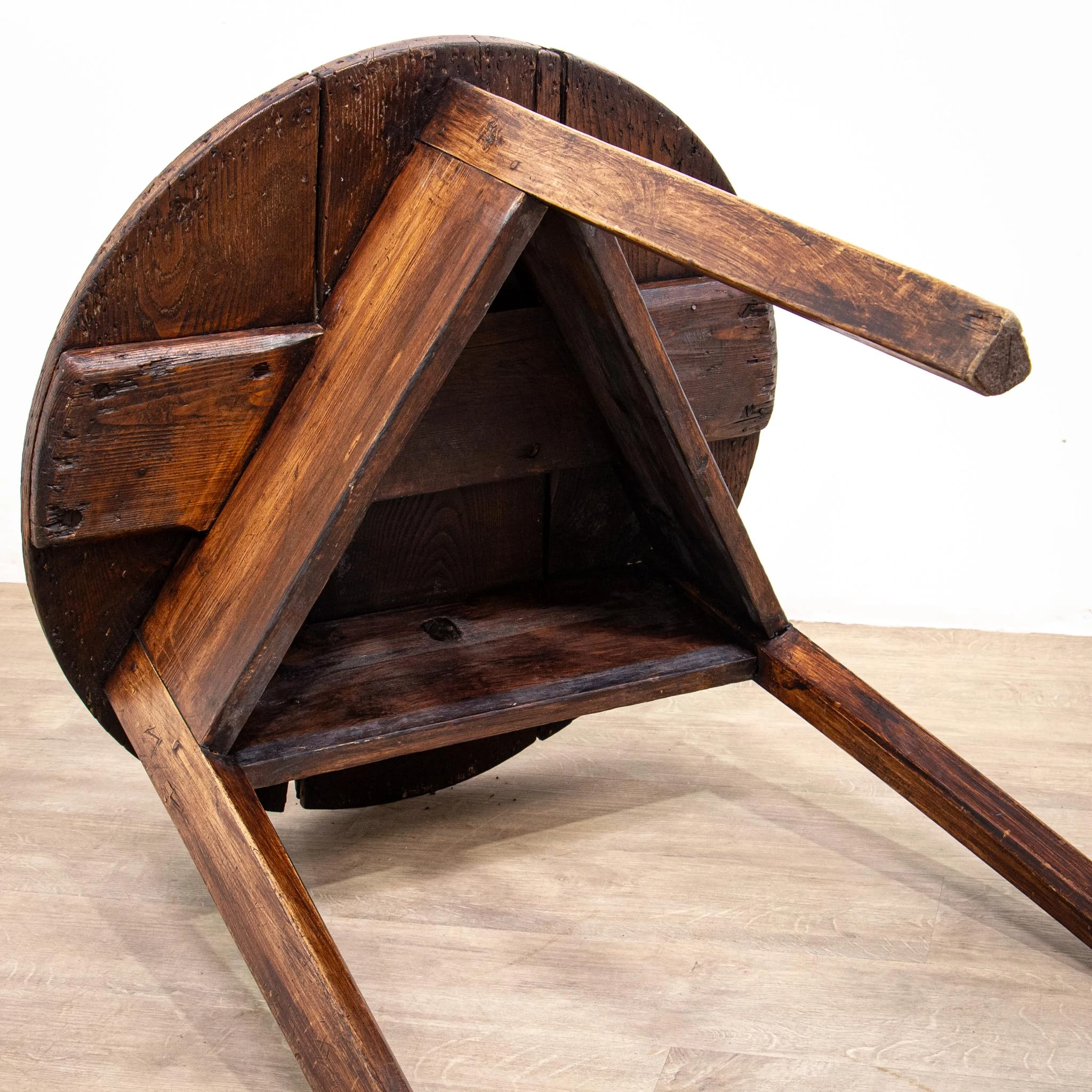 Early 19th Century Rustic Country Cricket Table