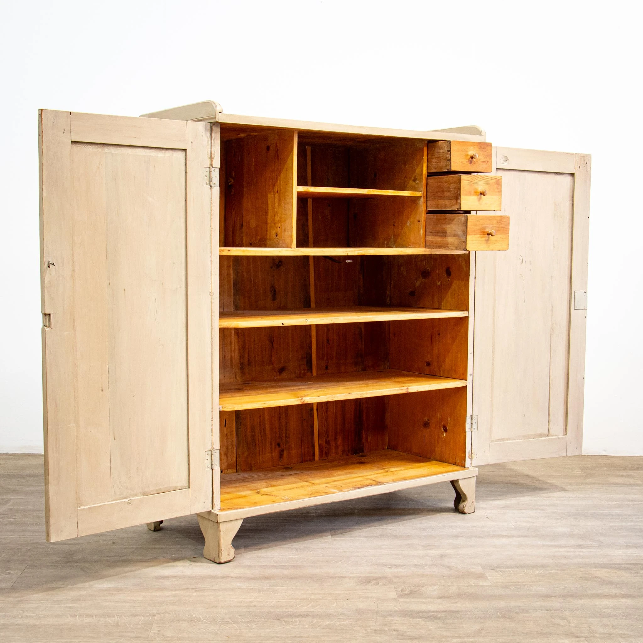 Painted Scandinavian Pine Cupboard
