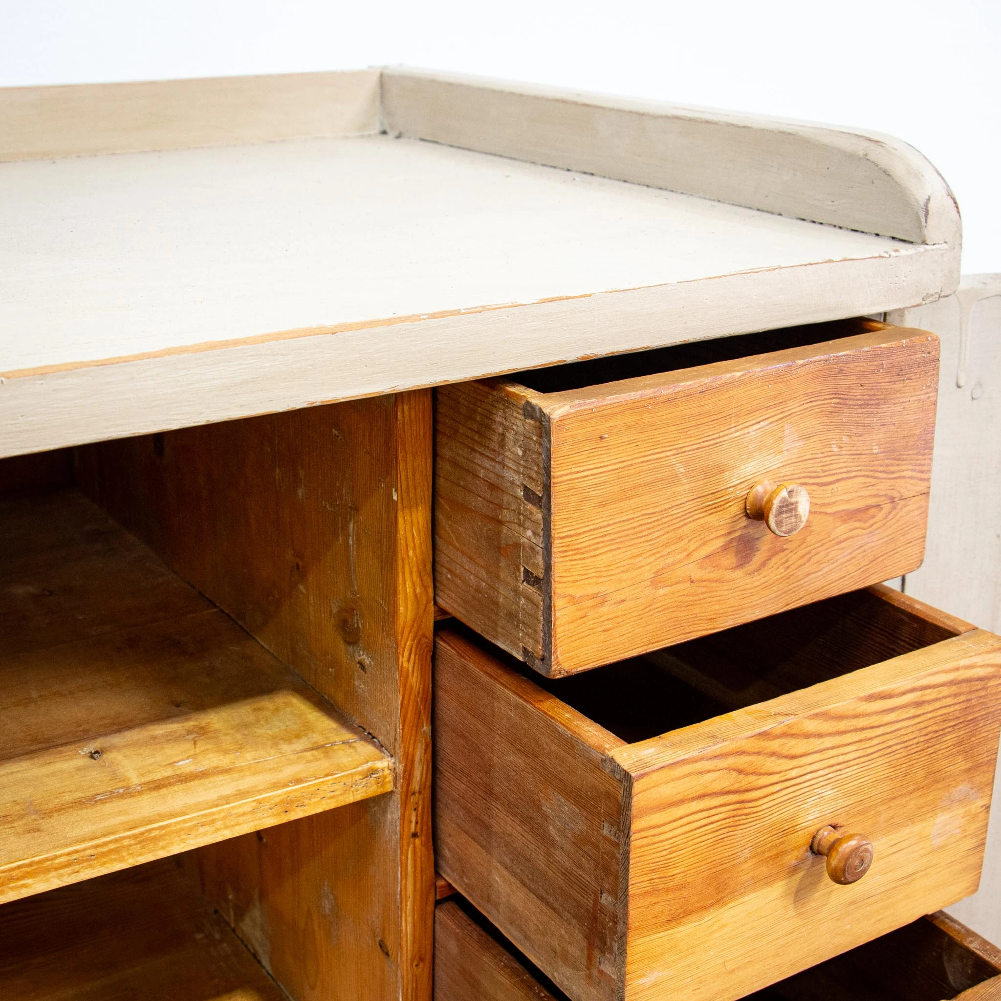 Painted Scandinavian Pine Cupboard