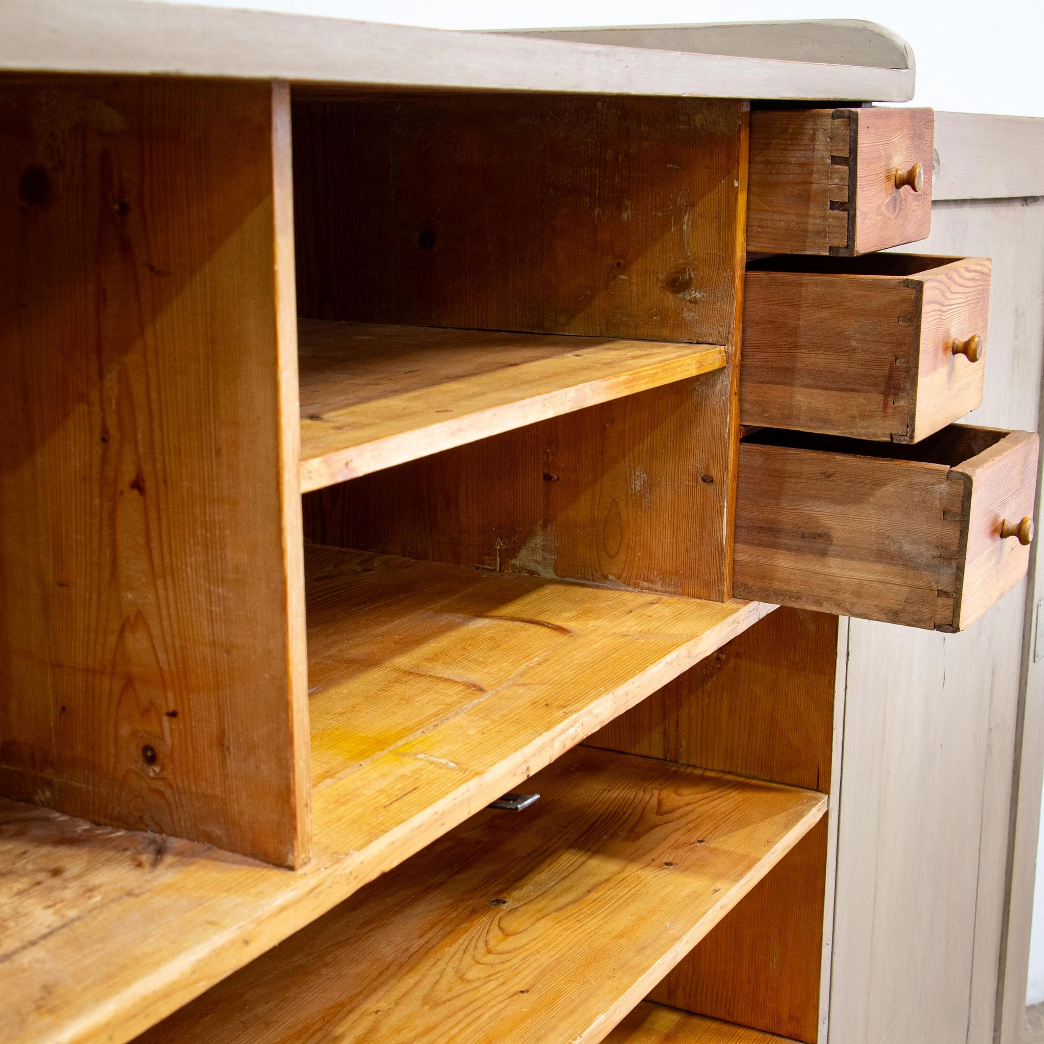 Painted Scandinavian Pine Cupboard