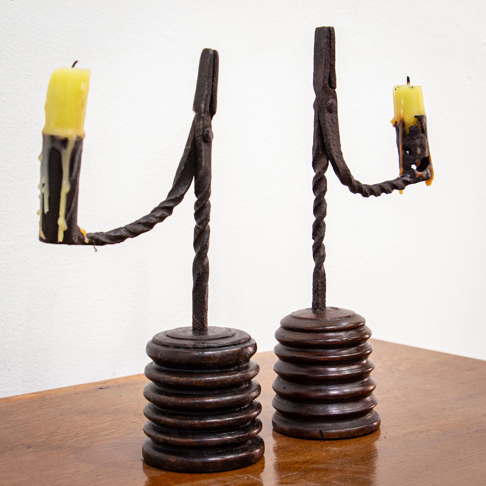 Matched Pair of Early 19th Century Rushlights