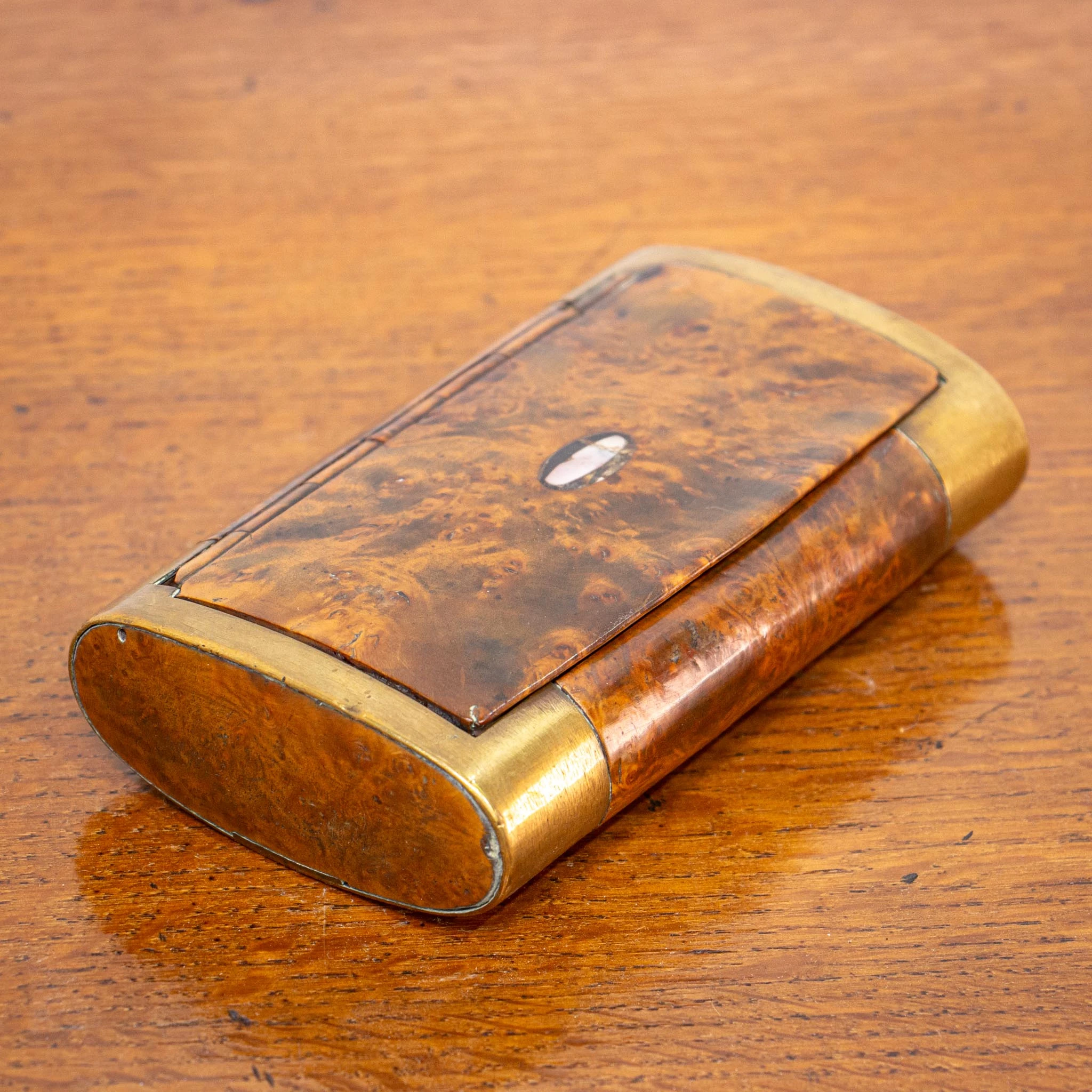 Unusual Large 19th Century Pocket Snuff Box