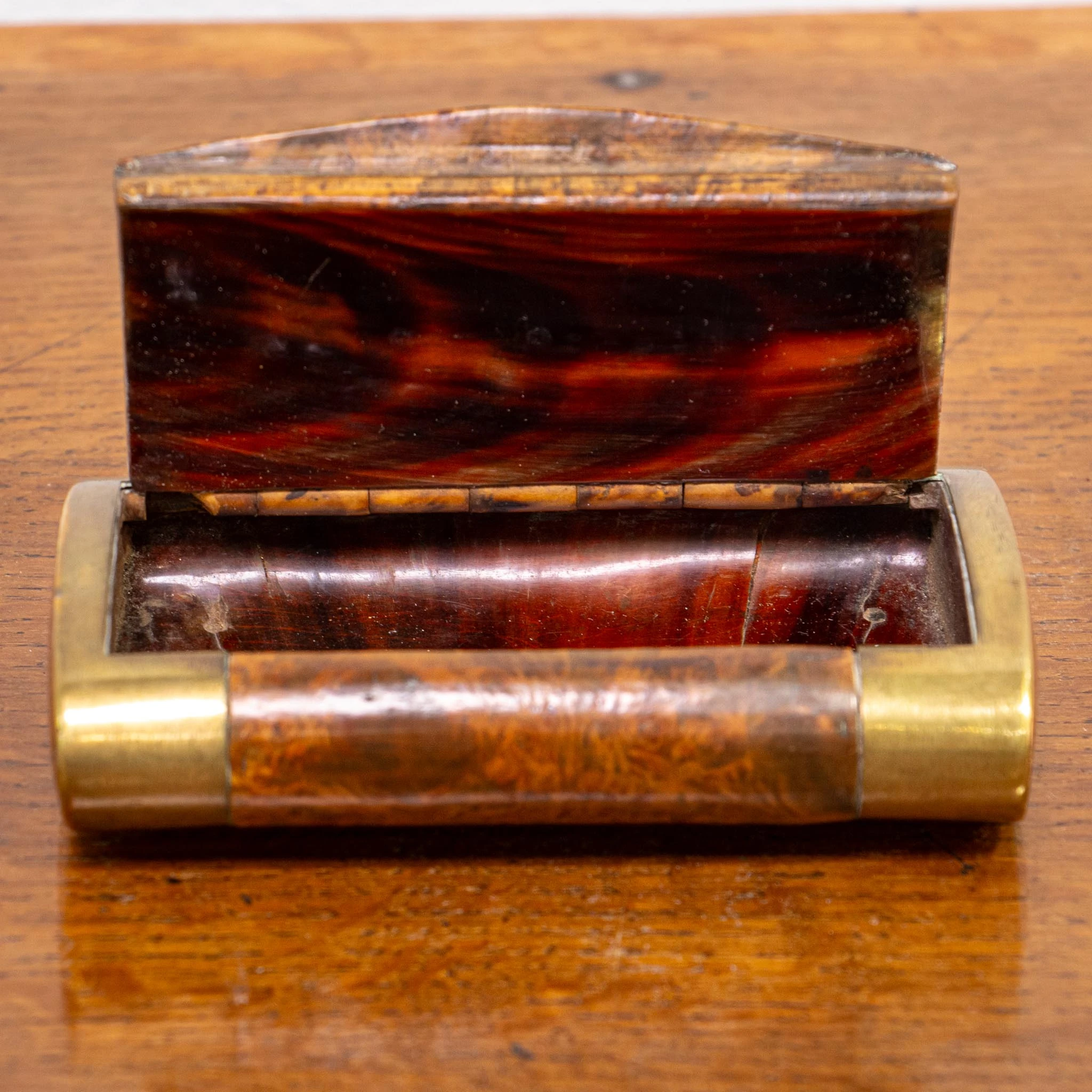 Unusual Large 19th Century Pocket Snuff Box