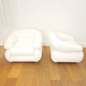 Pair of Armchairs Adriano Piazzesi, 1970