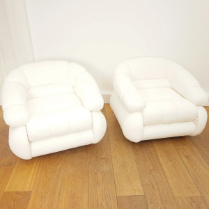 Pair of Armchairs Adriano Piazzesi, 1970