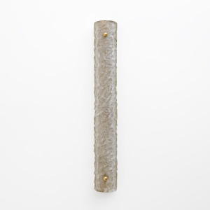 Pair of Modern Brass and Murano Glass "Scavo" Sconces