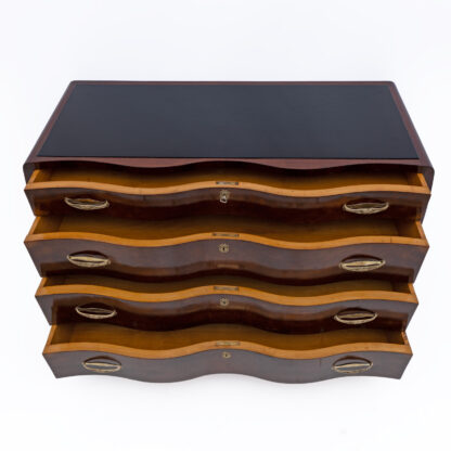 Art Deco Italian Thuja Root Curved Chest of Drawers, 1930s - Image 8