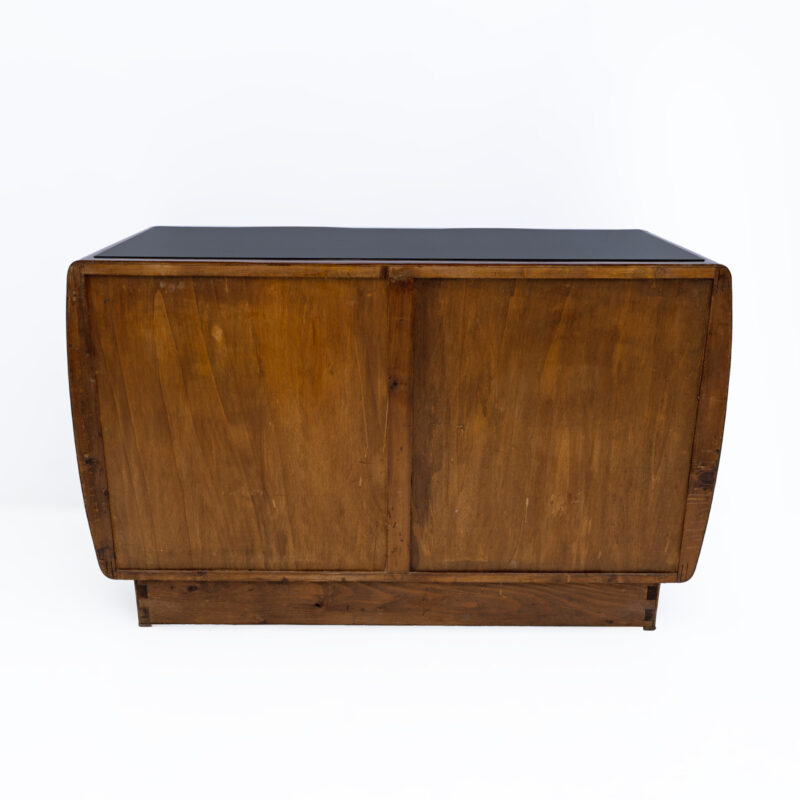 Art Deco Italian Thuja Root Curved Chest of Drawers, 1930s