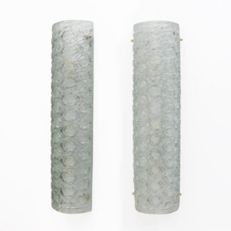 Pair of Modern Light Green Murano Glass Sconces