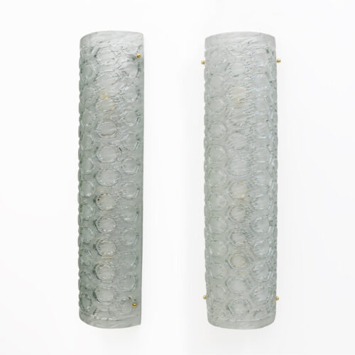 Pair of Modern Light Green Murano Glass Sconces