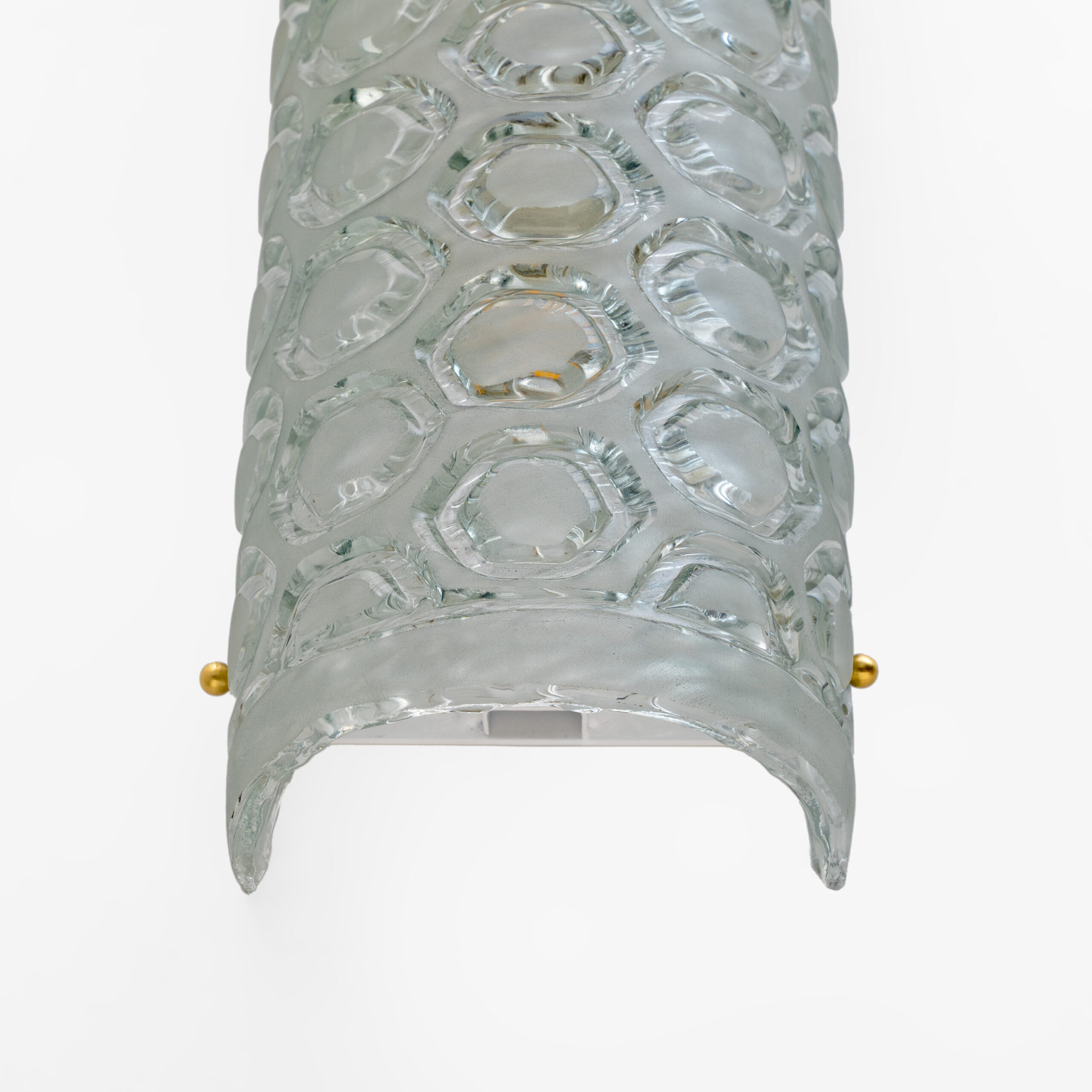 Pair of Modern Light Green Murano Glass Sconces