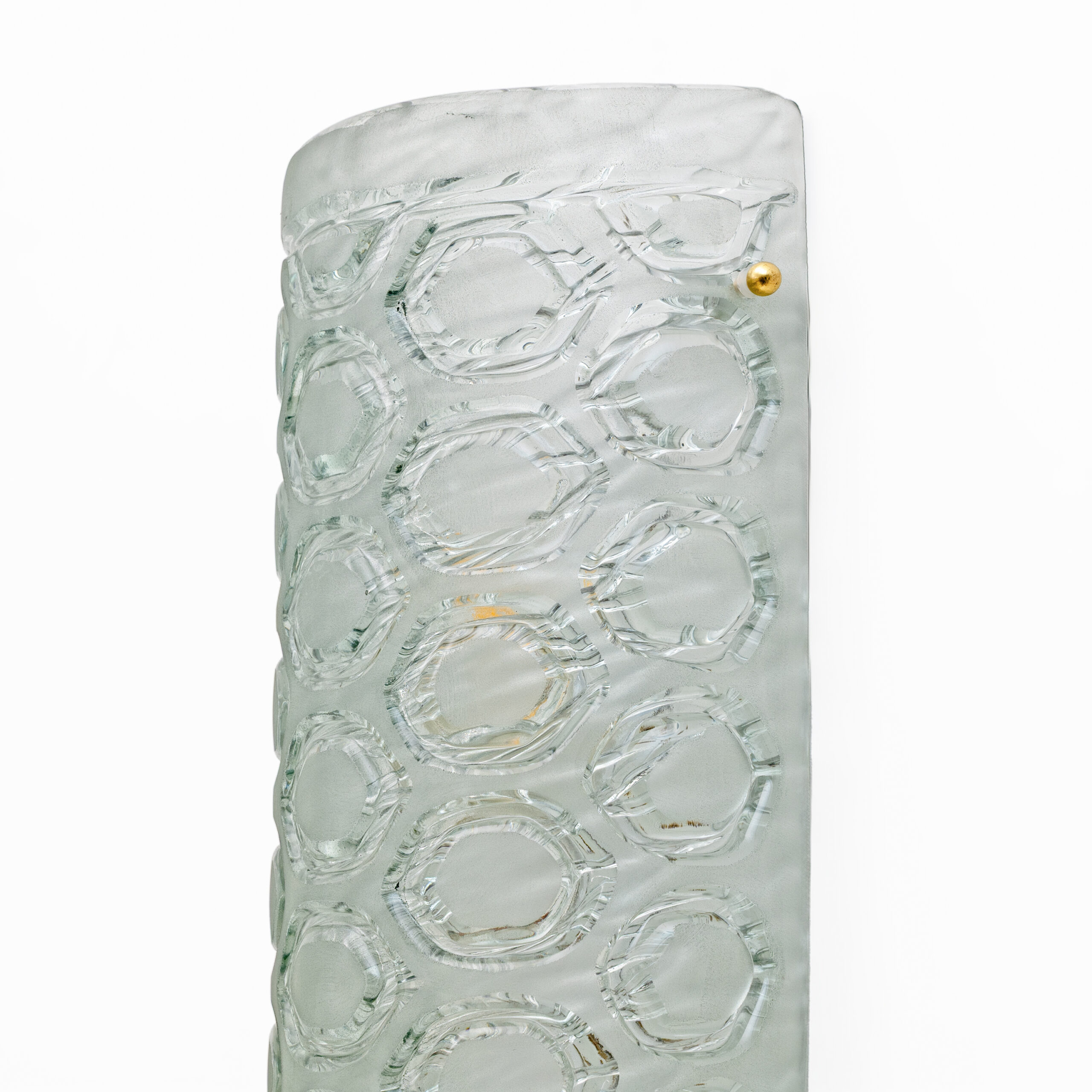 Pair of Modern Light Green Murano Glass Sconces