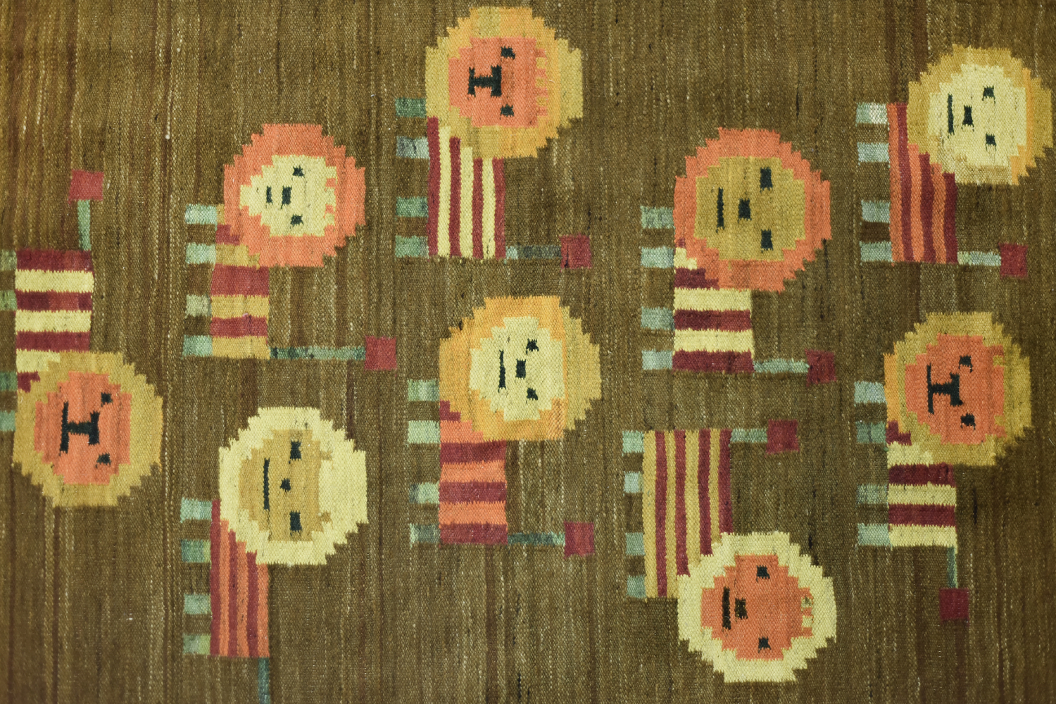 Vintage Polish Woven Tapestry Lions by Maria Janowska for Wielkopolskiej Spółdzielni Pracy Przemysłu Artystycznego, 1970s