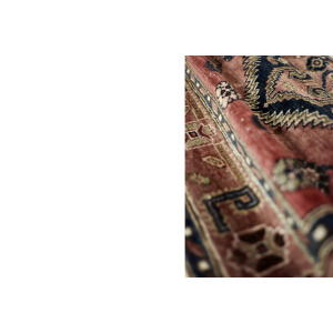 Vintage Hand-Woven Middle Eastern Oriental Hamadan Kamse Rug, 1960s