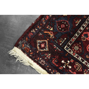 Vintage Hand-Woven Middle Eastern Oriental Hamadan Rug, 1960s