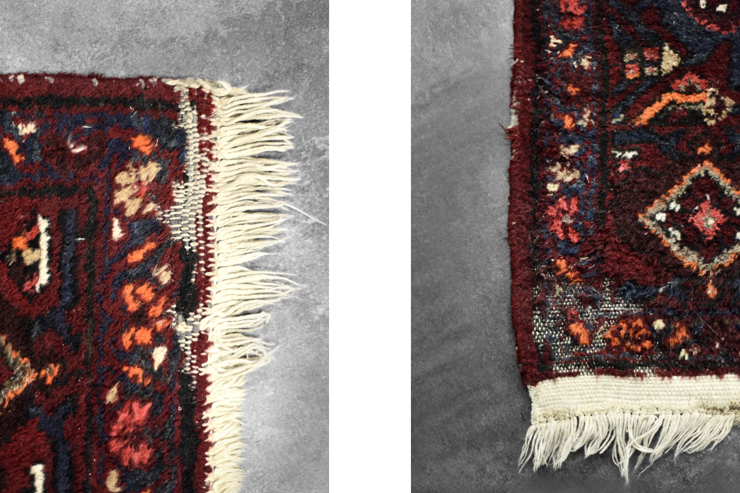 Vintage Hand-Woven Middle Eastern Oriental Hamadan Rug, 1960s