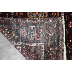 Vintage Hand-Woven Middle Eastern Oriental Hamadan Rug, 1960s