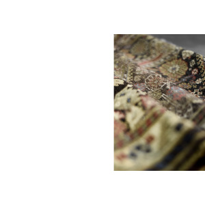 Vintage Hand-Woven Oriental Long Nomadic Qashqai Rug, 1920s
